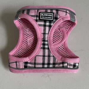 Pink Plaid Soft Mesh Dog Harness - Comfortable Everyday Wear